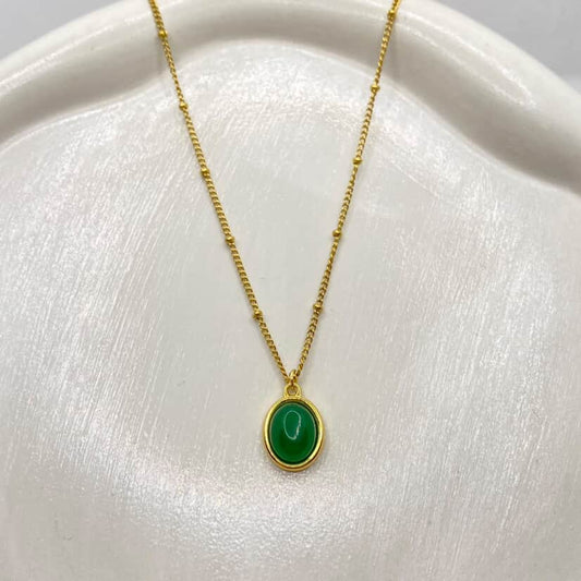 Green Pendant Necklace